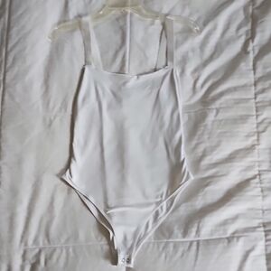 Kids White One Piece Swimsuit